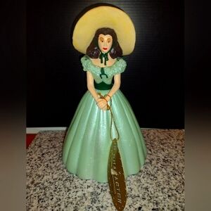 Scarlett O’Hara "Gone With The Wind" 9" Hard Plastic Figurine . Vintage 1995.